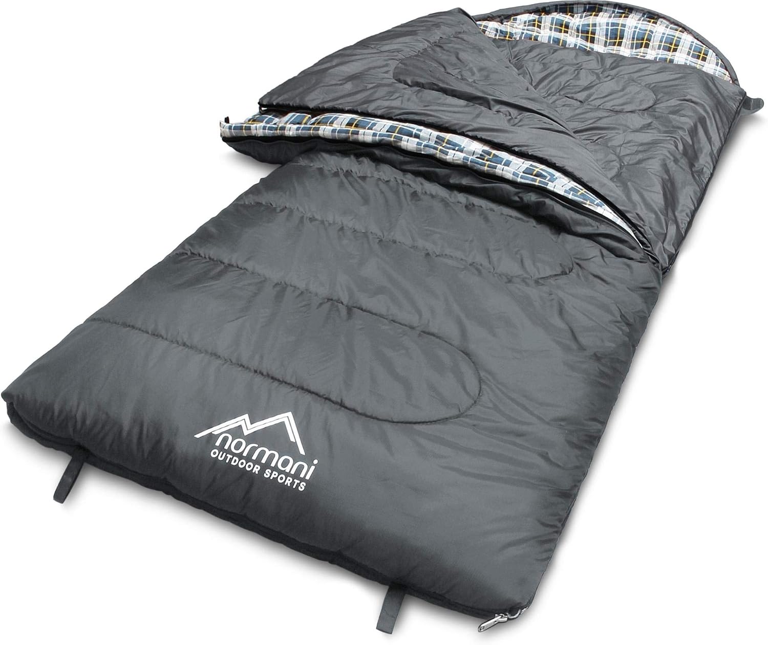 normani 4-in-1-Funktion Extrem Outdoor Schlafsack 'Antarctica' aus Nylon Rip-Stop mit 500 + 250 g/m² Hollow Fiber Füllung 220 x 90 cm