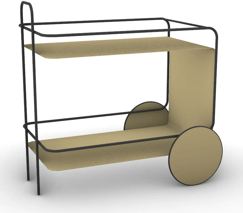 Modulare Barwagon, Barwagen, Teewagen Beistelltisch... verschiedene Farben