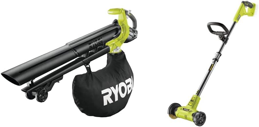 18 V ONE+ Brushless Akku-Laubsauger OBV18 (Luftmenge 6,0 m/min, Luftgeschwindigkeit 200 km/h, Geblsefunktion ohne Akku & Ladegert im Karton)