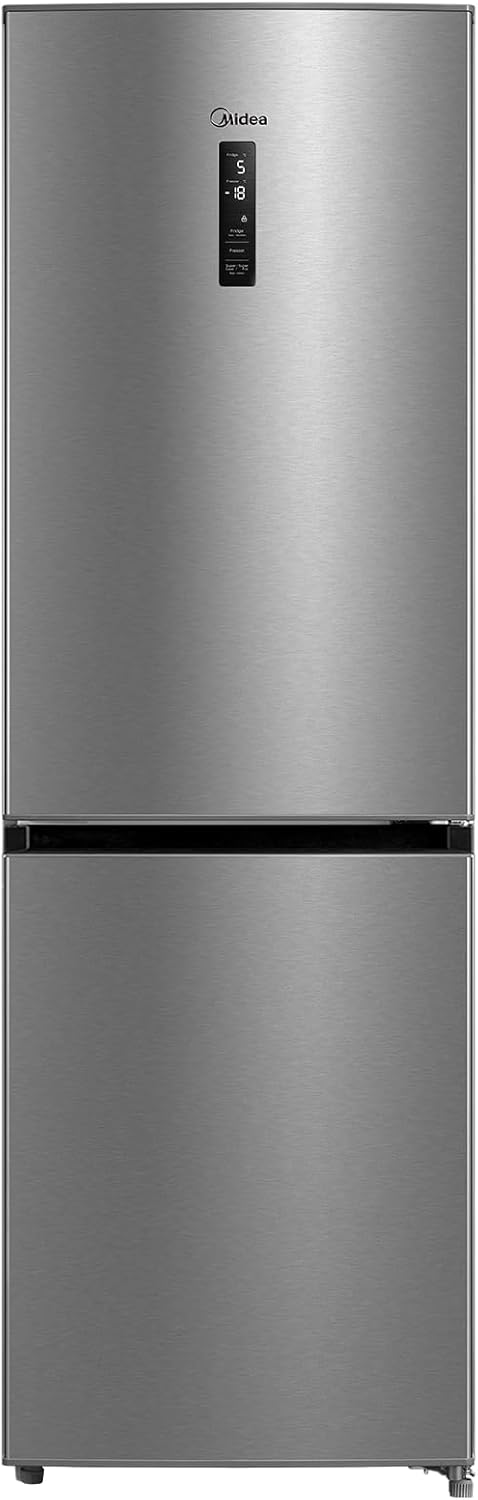 Midea MERB276FGE02A Fridge/Freezer Combination, 180 cm Height, NoFrost, Double Control, Super Cooling Function, 219 kWh per Year, Fridge Capacity 199 L, 71 L Freezer Capacity