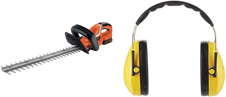 Black+Decker 18 V Akku Heckenschere GTC1845L20 (mit E-Drive Technologie zum Schneiden Harter & Dicker ste sowie mittlerer bis groer Hecken – 18mm Schnittstrke – 18V – 2,6kg leicht)