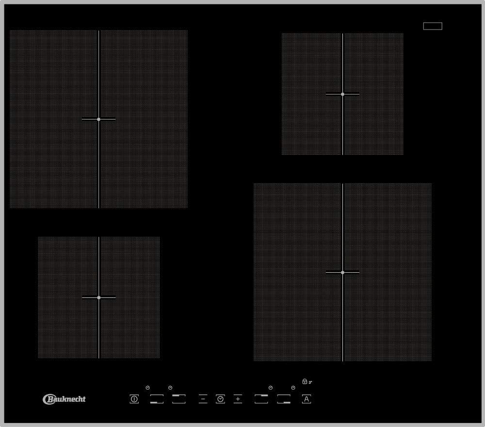 Bauknecht Induktions-Kochfeld BQ 2760S FT / Booster/ Touch Control /Simmer-Funktion / Restwärmeanzeige/ flacher Edelstahl-Rahmen