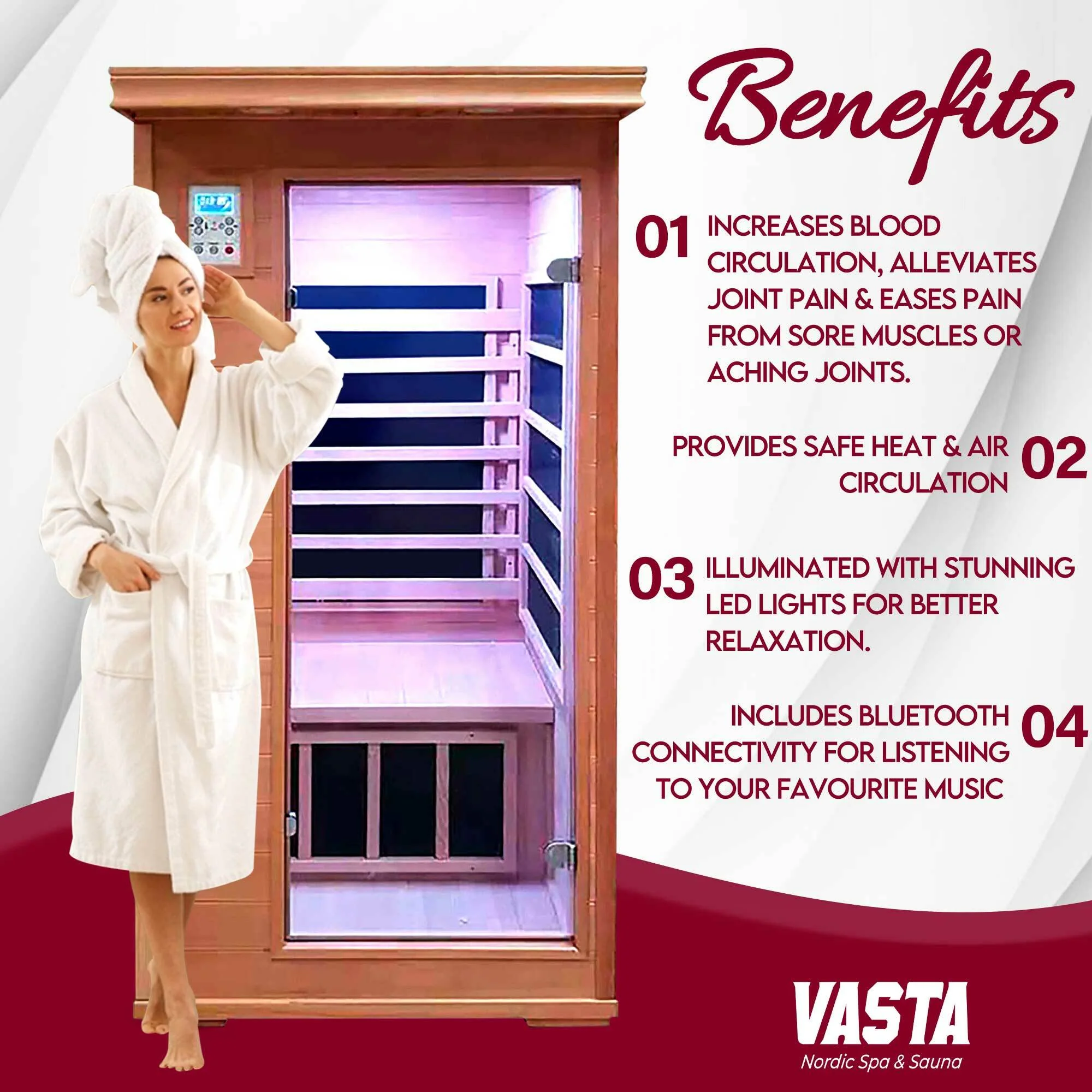 Vasta Infrarotkabine 1 Person