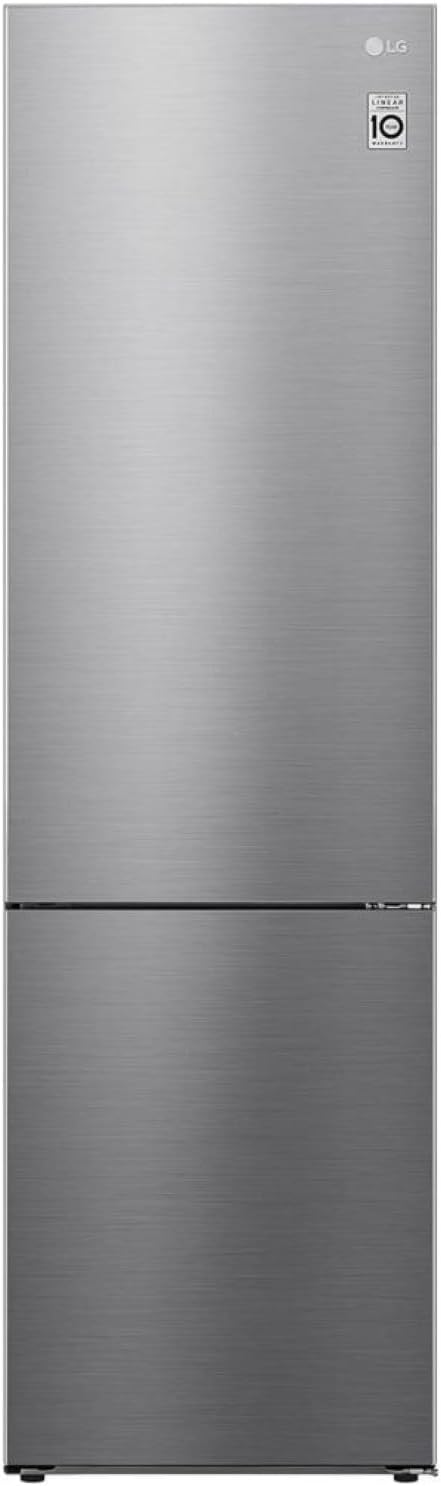 LG GBV22NCCEP Kühl-/Gefrierkombination – Smart Inverter Compressor, Total No Frost, Modern Flat Door Design, Matt Schwarz Metallic, Energieeffizienz A