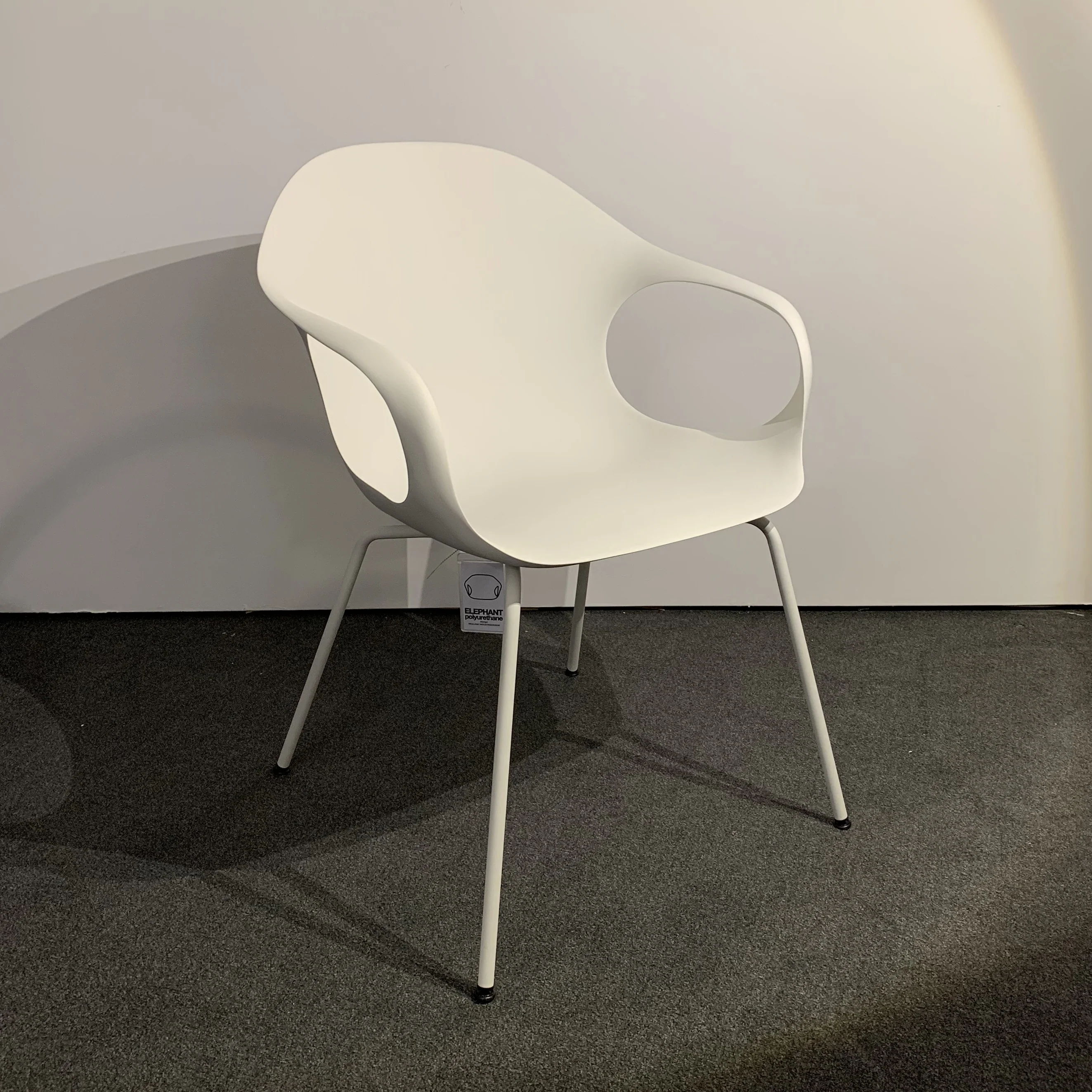 Kristalia Elephant Chair Stuhl Polyurethan wei, 4-Fu Designmbel Italienisch