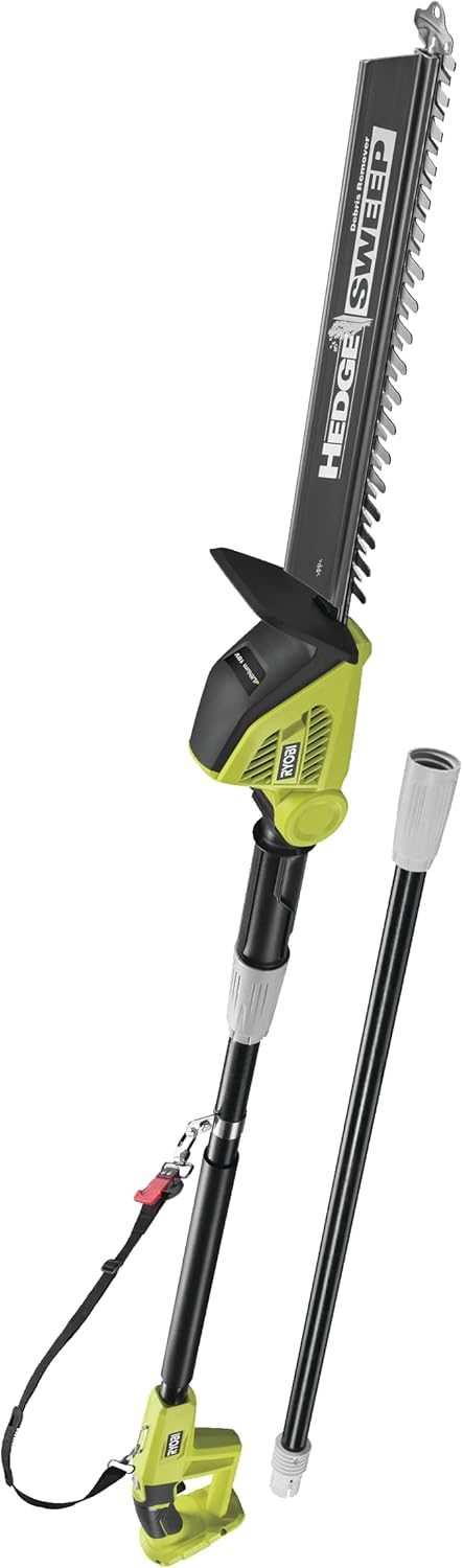 RYOBI 18V ONE+ Akku-Teleskop-Heckenschere OPT1845 (Messerlänge 45cm, 18mm Schnittstärke, 135° abwinkelbarer Schneidkopf, Schnittgeschwindigkeit 1350U/min, ohne Akku und Ladegerät)