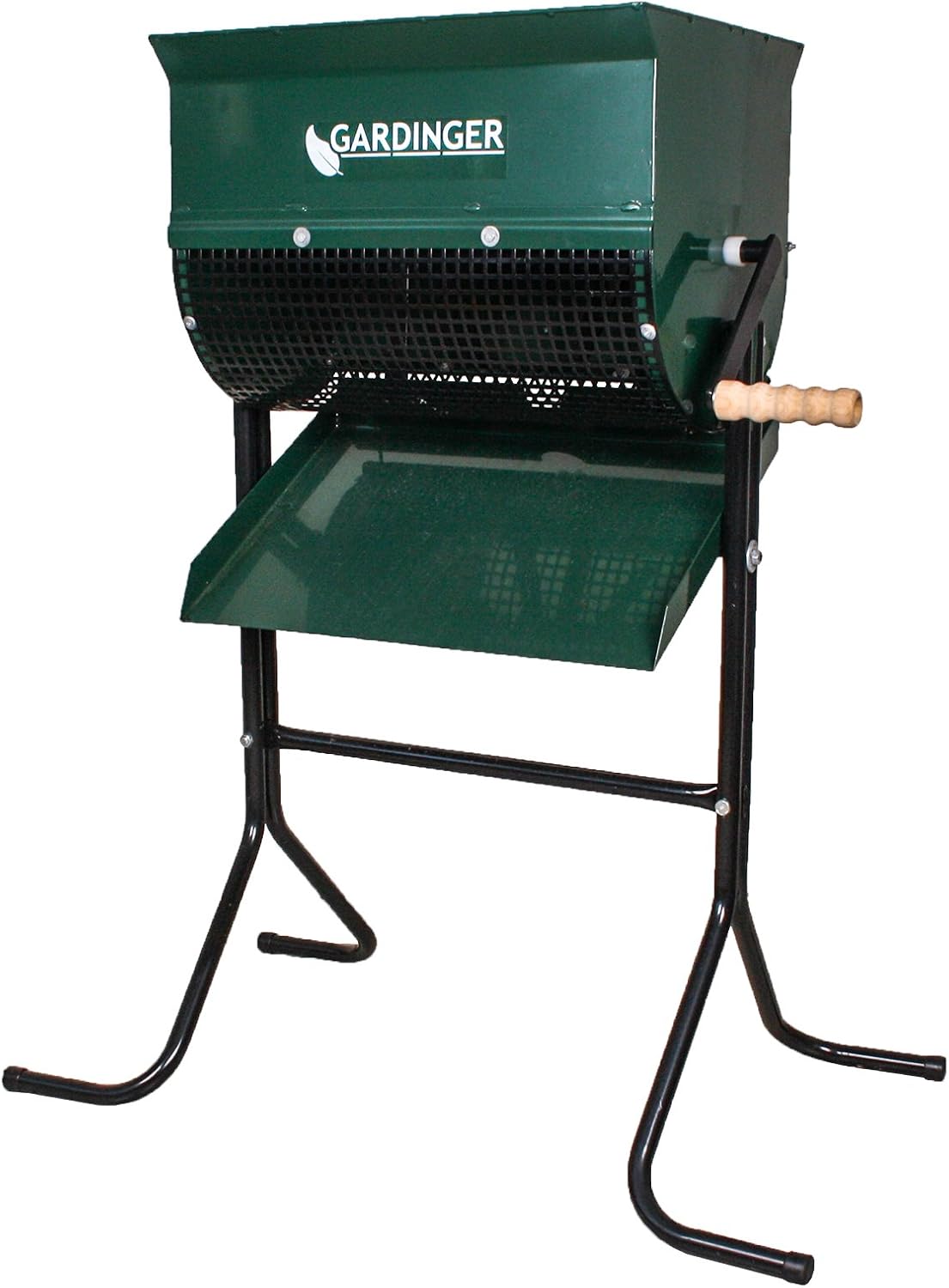 GARDINGER Feinkompostsieb Stahlblech lackiert mit Drehspindel Kompostsieb Rollsieb Feinkompostierer