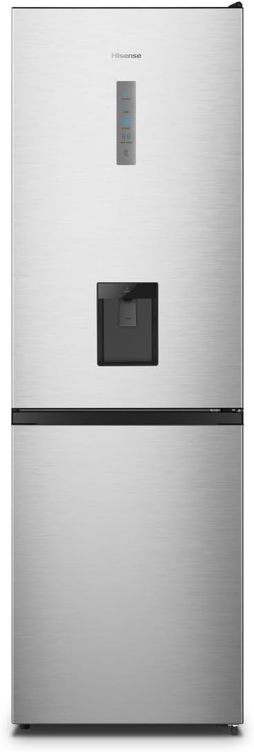 Hisense RB327N4AD2 Kühl-Gefrierkombination/ NoFrostPlus/ Multiflow 360°/ HolidayMode/ FreshZone/ 182,4 cm/ Kühlteil 171 l/ Gefrierteil 85 l/ 41 dB/ 287 kWh/ Jahr/ Edelstahl-Look