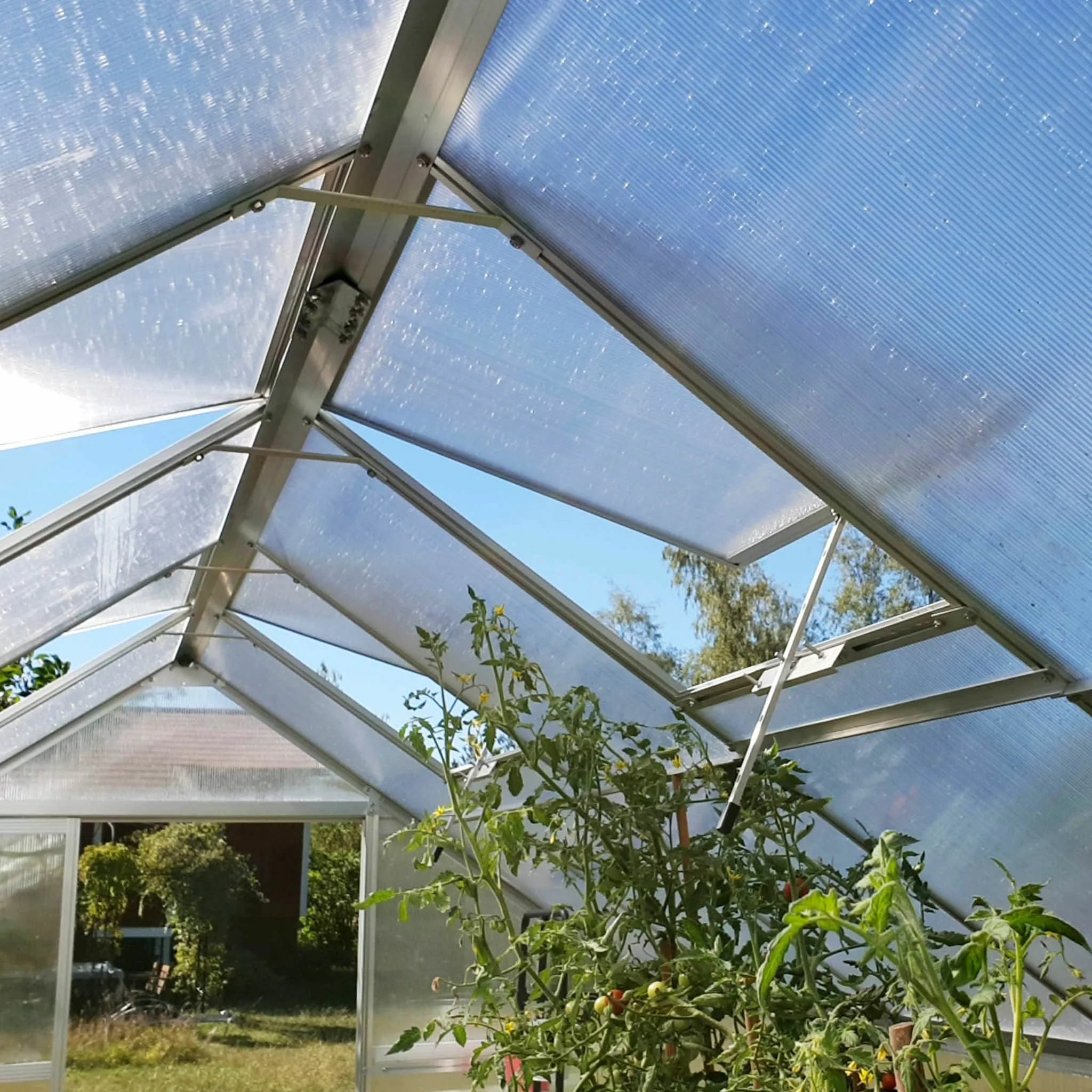 Metalcraft Gewchshaus, 8,9m, 6mm Wabenplatte und Sockel