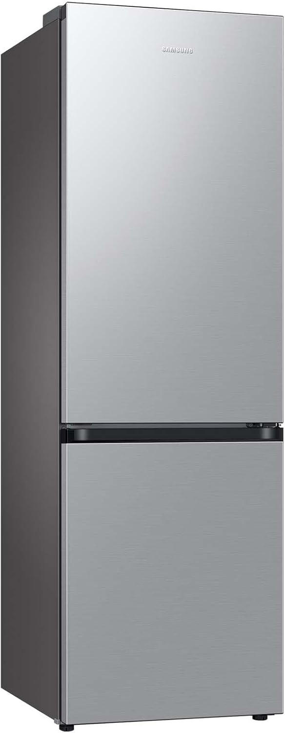Samsung Kühl-Gefrier-Kombination, Kühlschrank mit Gefrierfach, 203 cm, 390 l Gesamtvolumen, 114 l Gefrierteil, AI Energy Mode, Edelstahl-Look, RL38C600CSA/EG