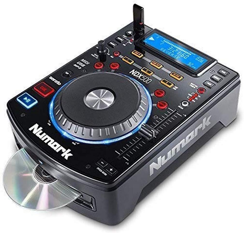 Numark Scratch - Zweikanal DJ Scratch Mixer mit Serato DJ Pro, Innofader Crossfader, DVS-Lizenz, 6 Direktzugriffseffektwählern und Performance Pads