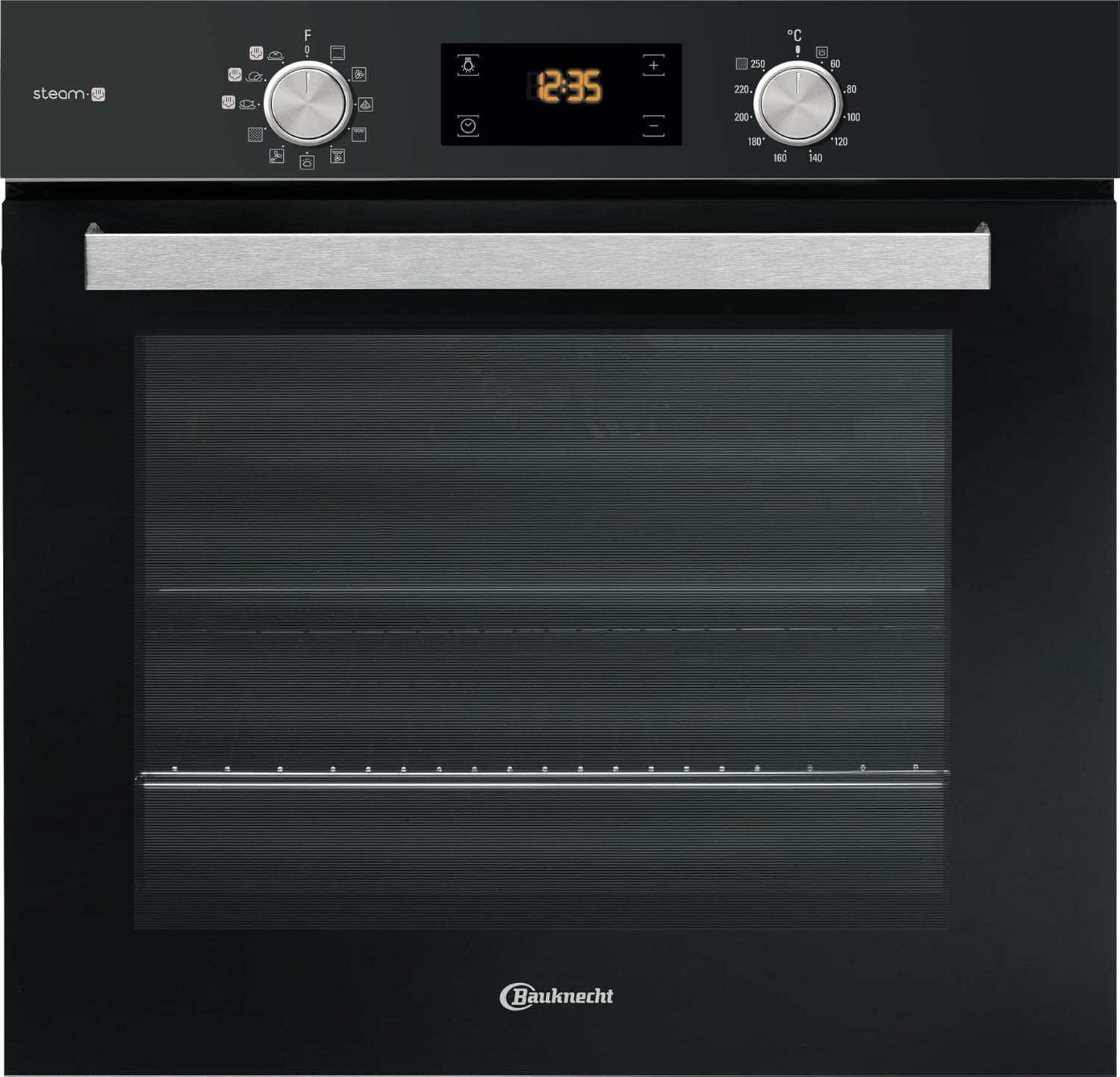 Bauknecht BAKO 566 IND Herd-Kochfeld Kombination/Induktionsfeld (60 cm) / Heißluft/Gentle Steam/Maxi Cooking/My Menue/Kochzonen mit Booster- Funktion/Backauszug auf 2 Ebenen, Edelstahl