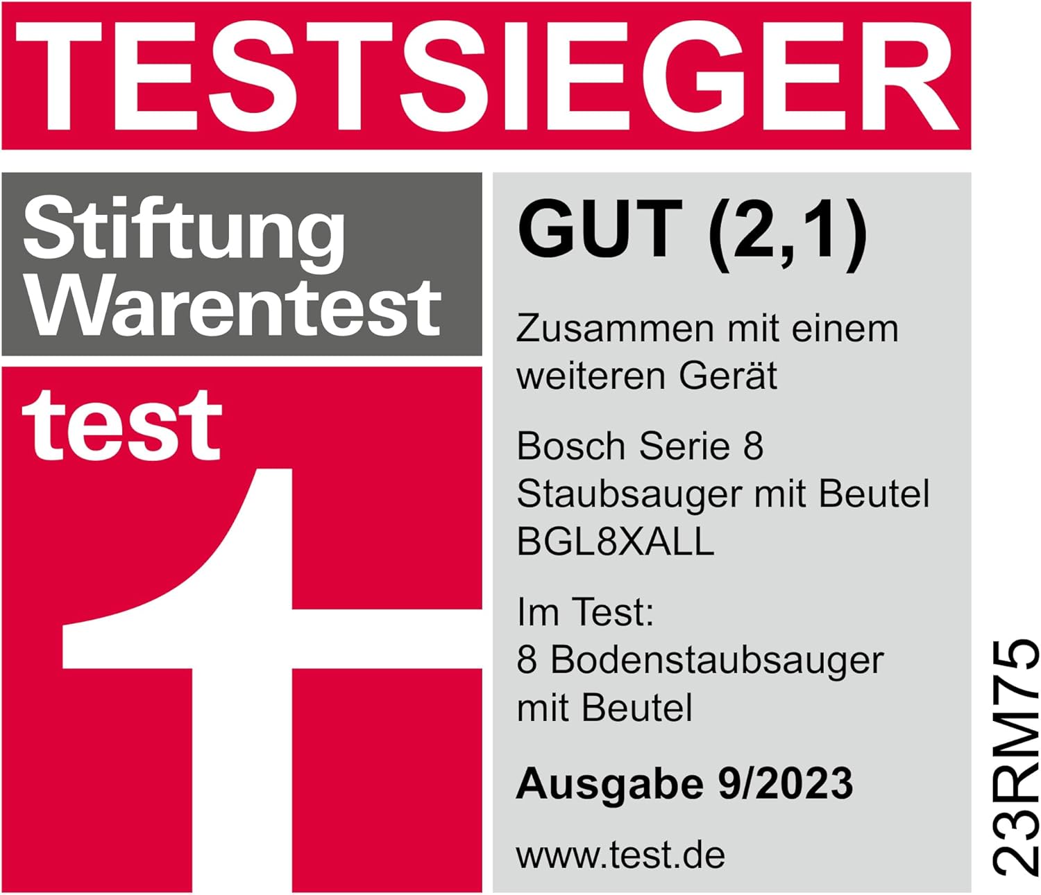 Bosch Staubsauger mit Beutel Serie 8 BGB75X494, Bodenstaubsauger, ideal für Allergiker, Hygiene-Filter, Bodendüse für Parkett, Teppich, Fliesen, langes Kabel, leise, 650 W, blau