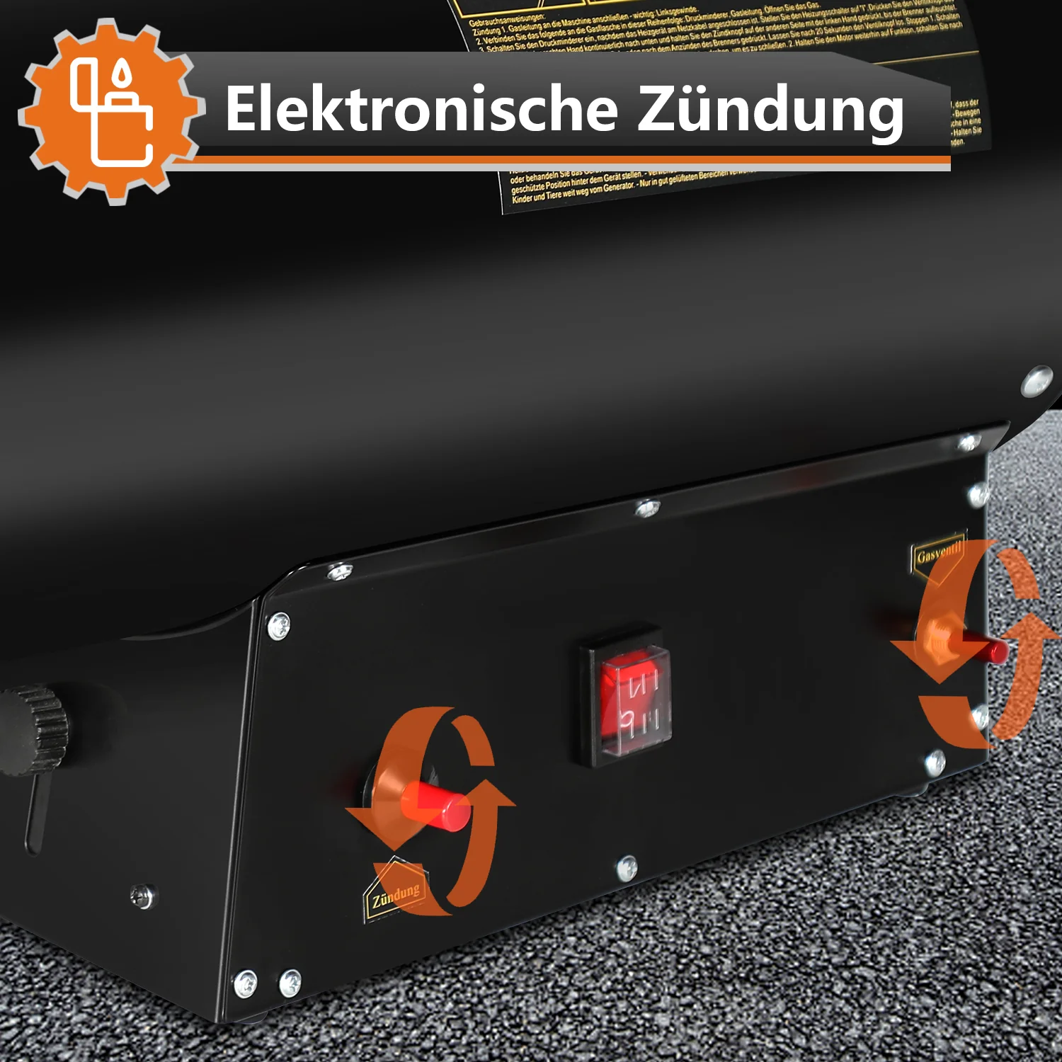 Sonnewelt Gasheizgeblse Baustellen Niro 10-30kW