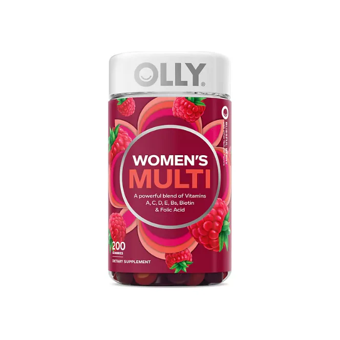 OLLY Women's Multivitamin Gummy, Health & Immune Support, Berry (200 ct.)
