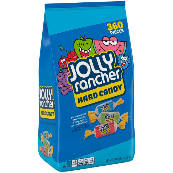 JOLLY RANCHER Assorted Fruit Flavored Hard Candy (80 oz., 360 pc.)