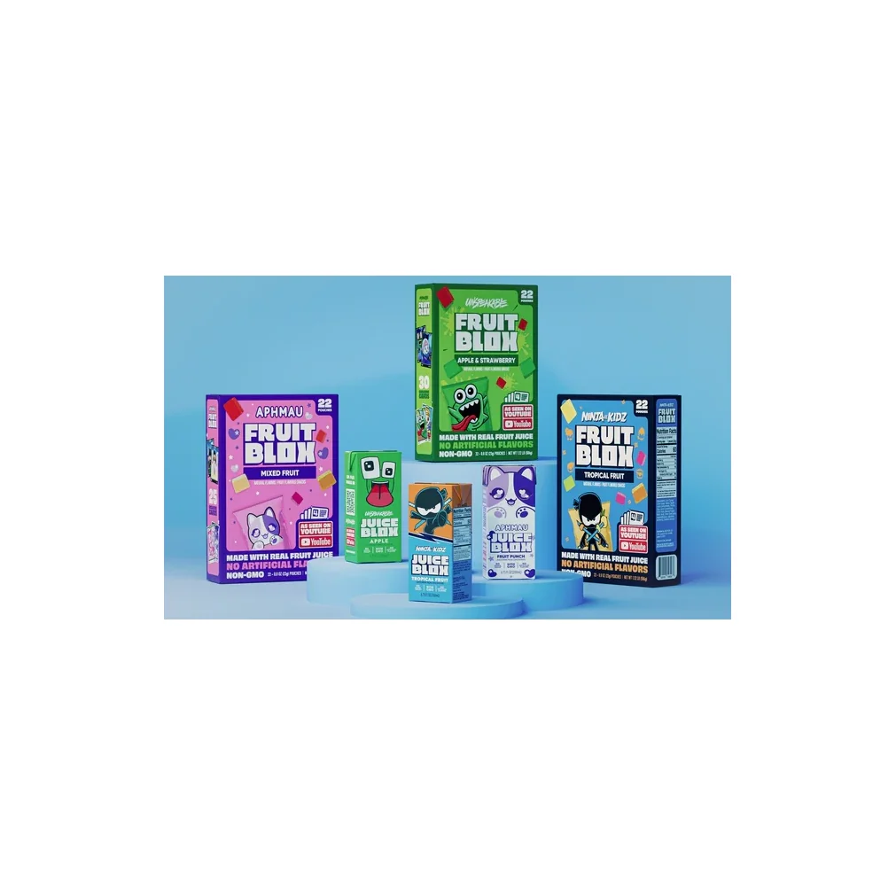 FruitBlox Ninja Kidz Tropical Fruit Snacks, 22 Count