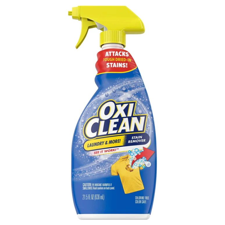 OxiClean Laundry Stain Remover Refill, 56 fl oz + OxiClean Laundry Stain Remover Spray, 21.5 fl oz  Bundle Pack