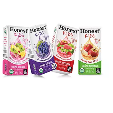 Honest Kids Organic Fruit Juice Drink Boxes Variety Pack (6oz / 40pk)