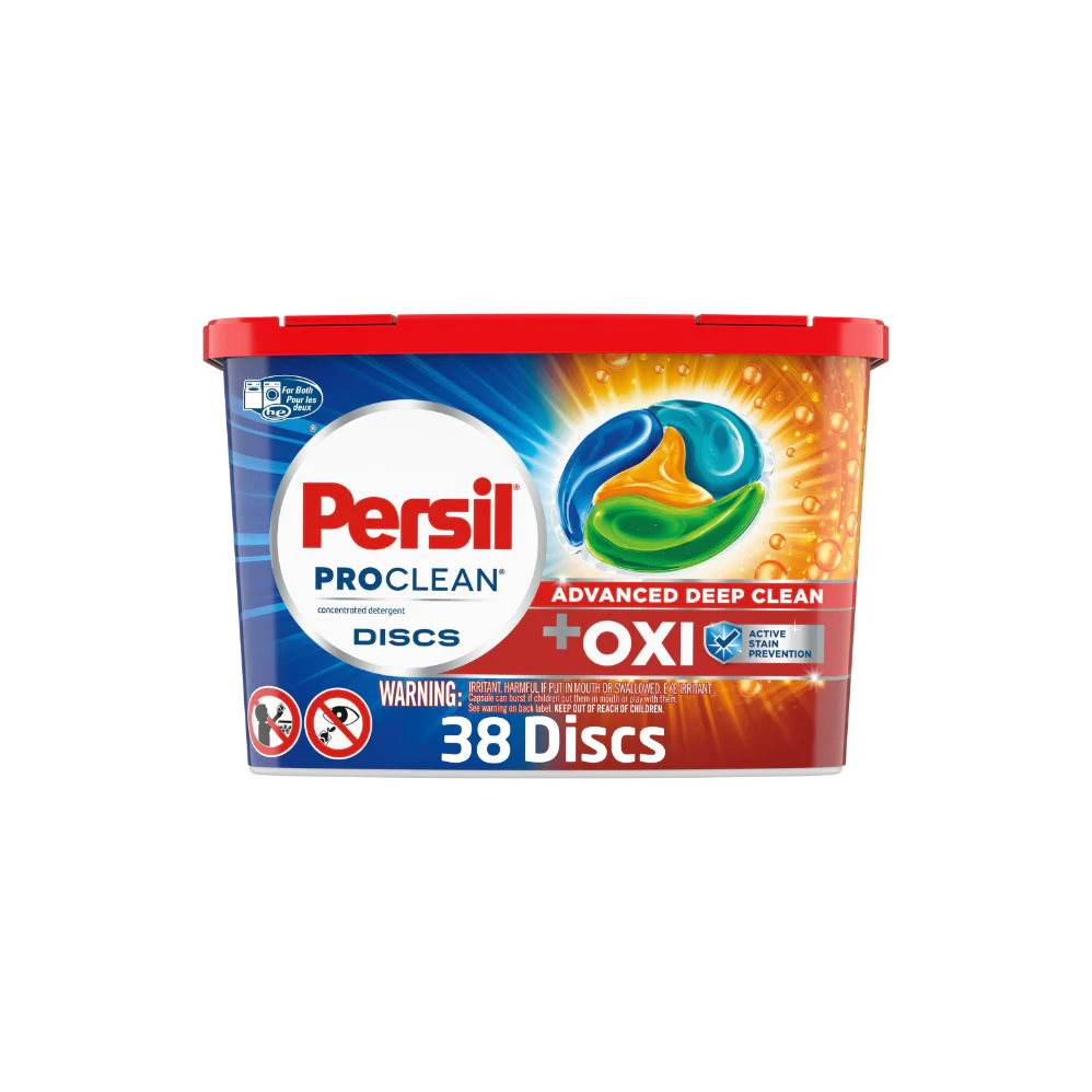 Persil Discs Laundry Detergent Pacs, Oxi, 38 Count
