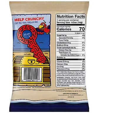 Pirate's Booty Aged White Cheddar 0.5 oz