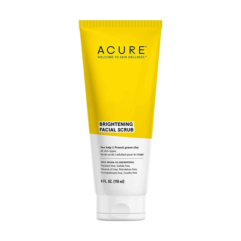 Acure Brightening Facial Scrub - 4 Fl Oz
