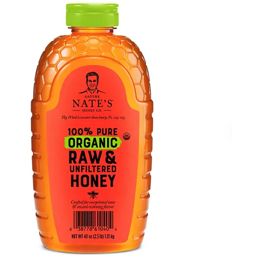 Nature Nate's 100% Organic Pure Raw and Unfiltered Honey (40 oz.)