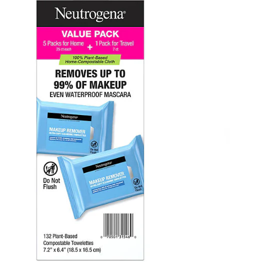 Neutrogena Makeup Remover Cleansing Towelettes and Face Wipes (132 ct.)