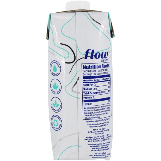 Flow 100% Naturally Alkaline Spring Water, 16.9 fl oz