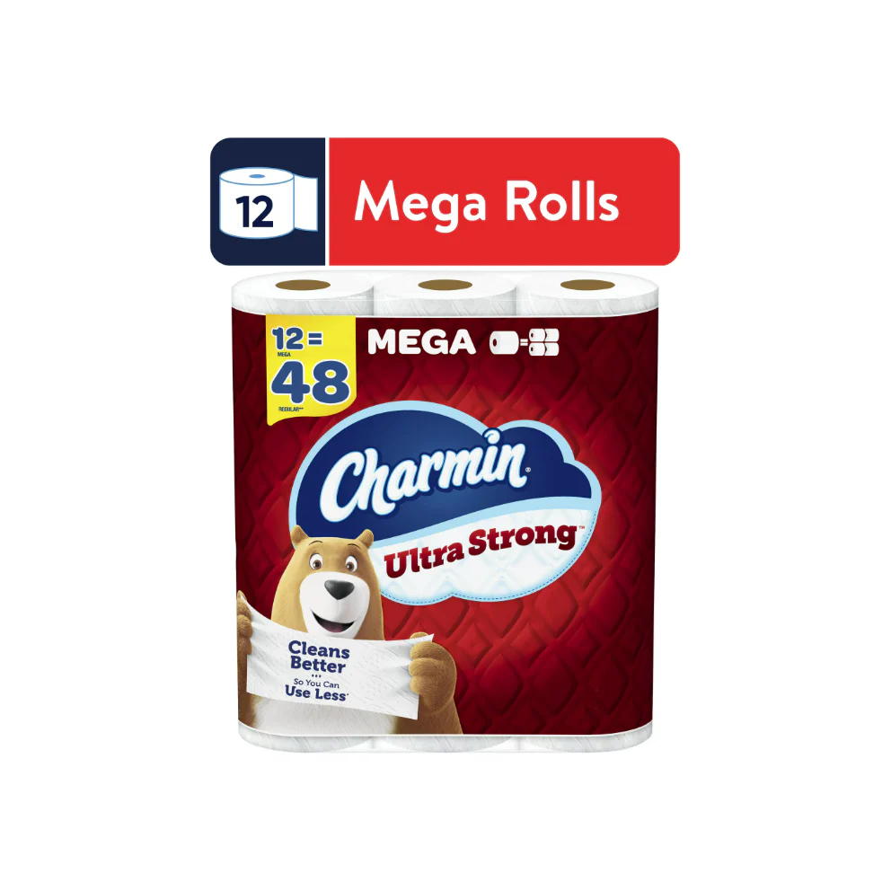 Charmin Ultra Strong Toilet Paper, 12 Mega Rolls