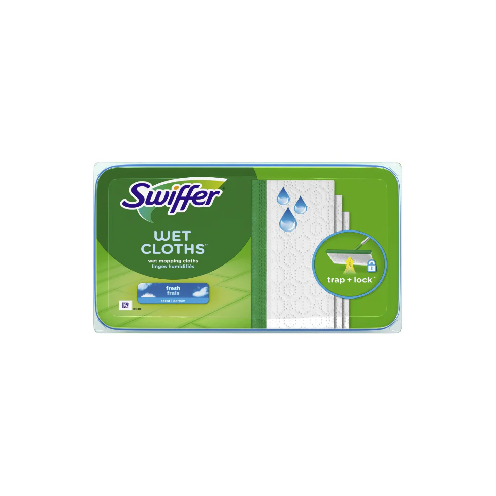 Swiffer Sweeper Wet Mopping Cloths, Multi-Surface Floor Cleaner, Fresh Scent, 24 Count