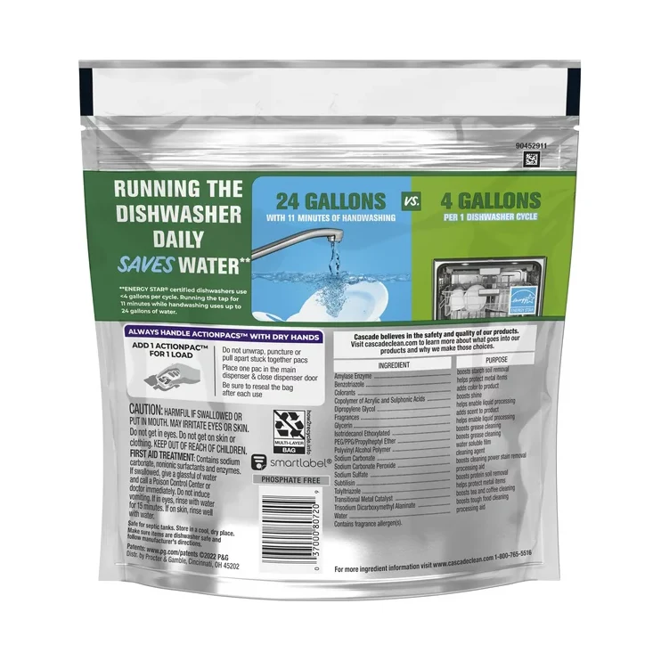 Cascade Platinum Dishwasher Detergent Pods, Fresh Scent, 21 Count