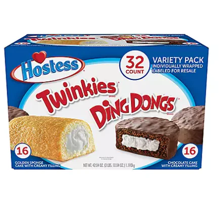Hostess Twinkies And Ding Dongs Variety Pack (1.31oz., 32 pk.)
