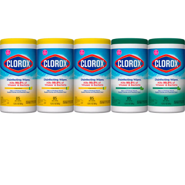 Clorox Disinfecting Wipes Value Pack, Bleach Free Cleaning Wipes (85 per pk., 5 pk.)