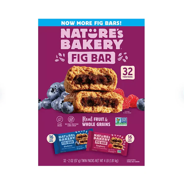 Nature's Bakery Blueberry and Raspberry Variety Fig Bars (2 oz., 32 ct.)