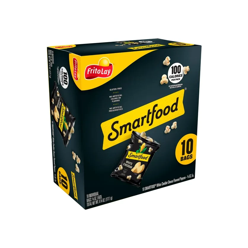 Smartfood Popcorn, White Cheddar, 0.625 oz, 10 Count