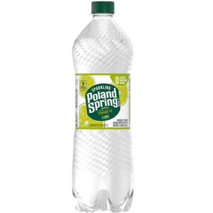 Poland Spring Sparkling lime 16.9