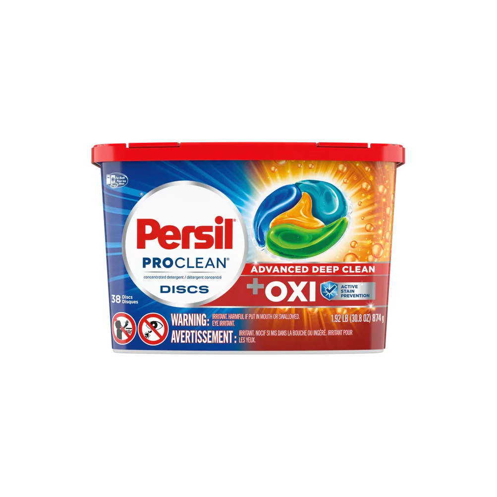 Persil Discs Laundry Detergent Pacs, Oxi, 38 Count