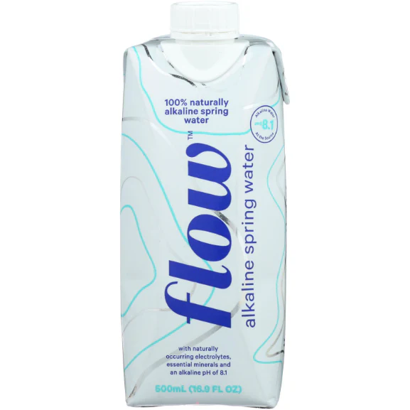 Flow 100% Naturally Alkaline Spring Water, 16.9 fl oz