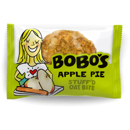 Bobo's Oat Bites, Plant Based, Apple Pie Stuff'd, 5 Count, 1.3 oz Bars