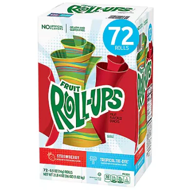 Fruit Roll-Ups, Fruit Snacks, Variety Pack (0.5 oz., 72 ct.)