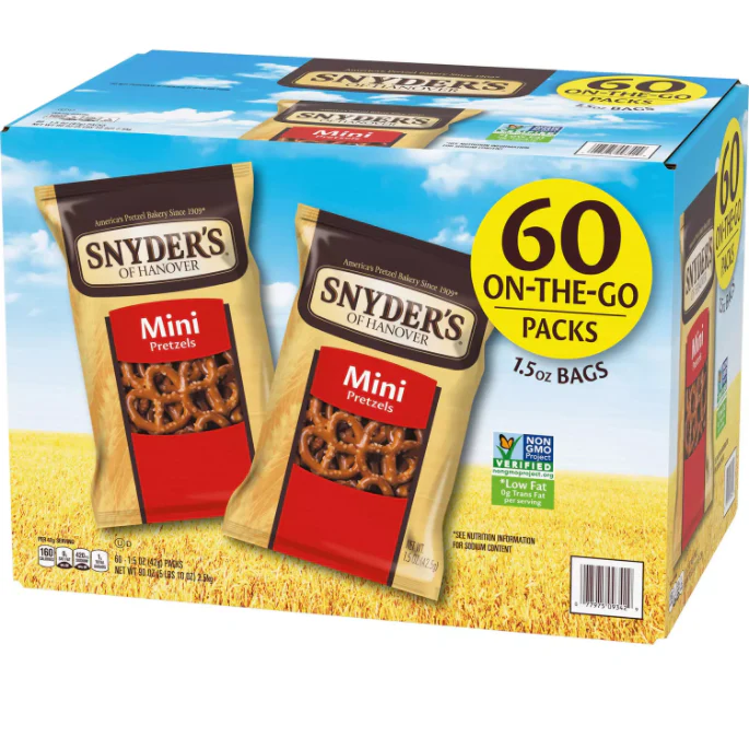 Snyder's Mini Pretzels (1.5 oz., 60 ct.)