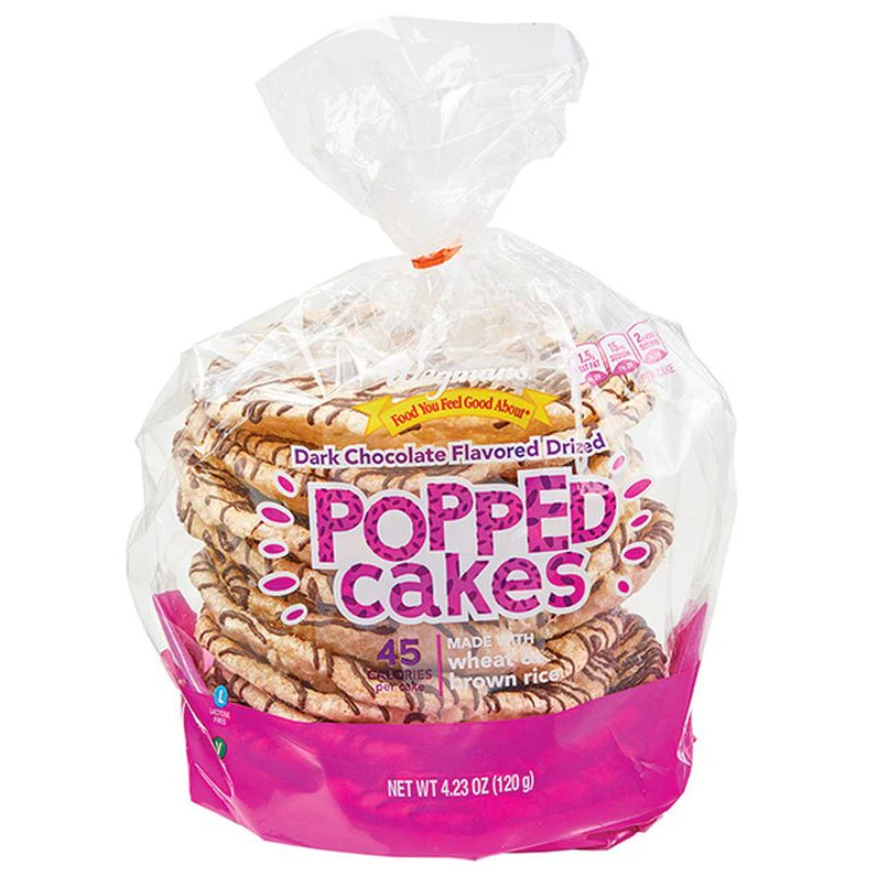 Wegmans Popped Cake, Dark Chocolate Flavored Drizzled