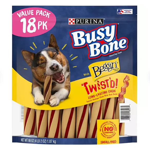 Purina Busy With Beggin' Twist'd Small/Medium Breed Dog Treats 18 ct.