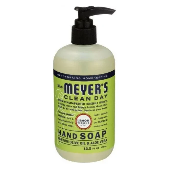 Mrs. Meyer's Clean Day Liquid Hand Soap, Lemon Verbena Scent, 12.5 Ounce Bottle