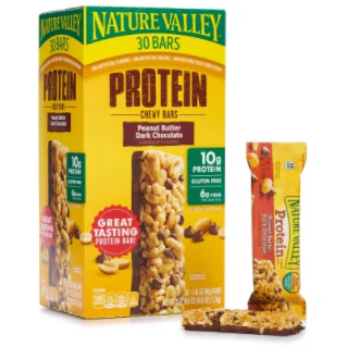 Nature Valley Peanut Butter Dark Chocolate Protein Chewy Bars (30 ct.)