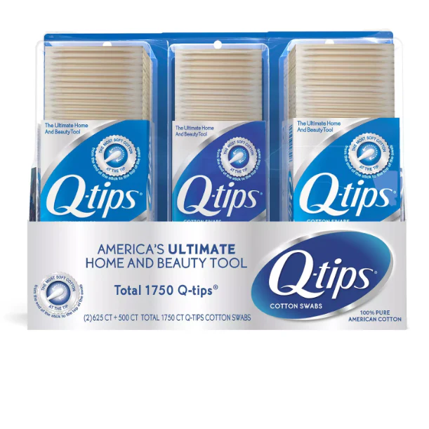 Q-tips Cotton Swabs (625 ct., 2 pk. + 500 ct., 1 pk.)