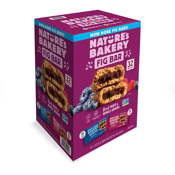 Nature's Bakery Blueberry and Raspberry Variety Fig Bars (2 oz., 32 ct.)