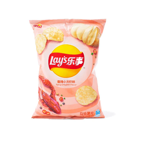 Lay's Potato Chips, Spicy Crayfish Flavor 70 g