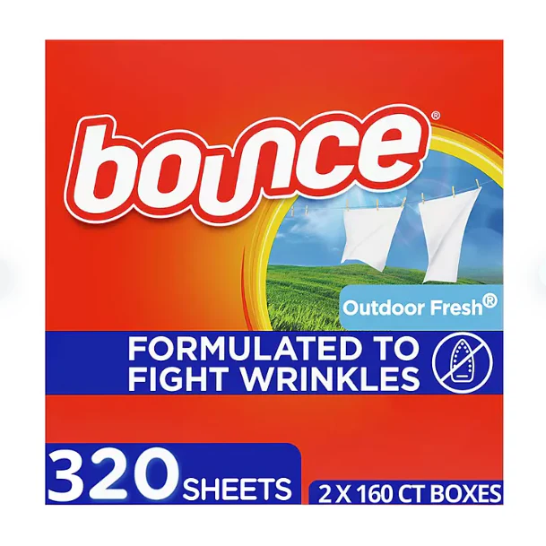 Bounce Fabric Softener Dryer Sheet Outdoor Fresh (2 x 160 ct.)